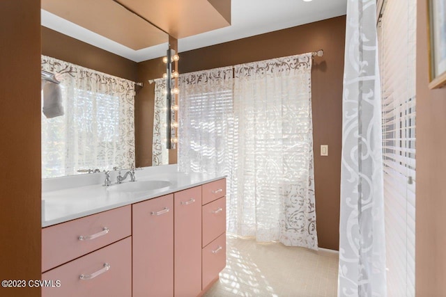 bathroom featuring vanity