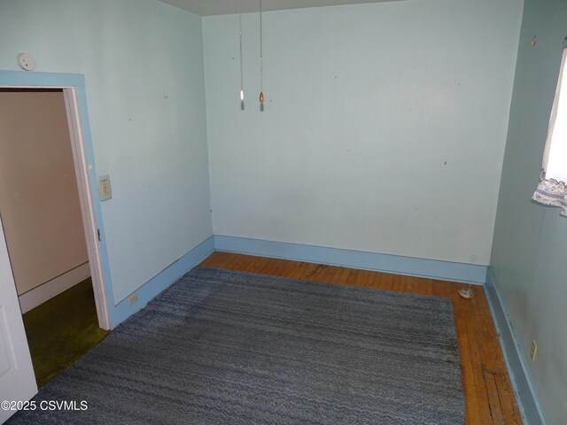 349 W 2nd St, Mount Carmel, PA 17851 - empty room featuring baseboards and wood finished floors