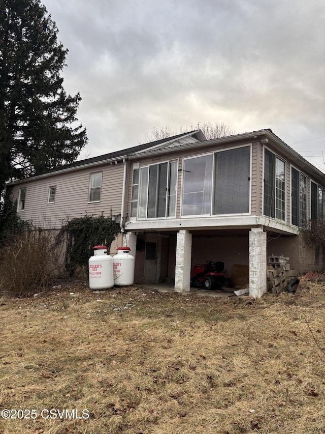 view of back of property