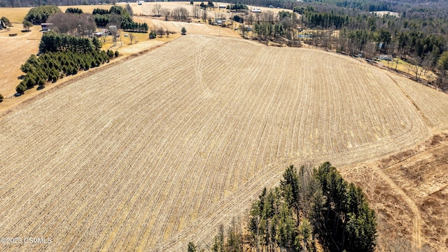 drone / aerial view featuring a rural view