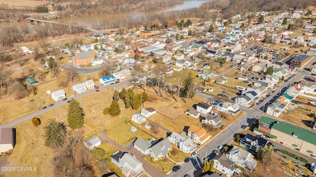 drone / aerial view with a residential view