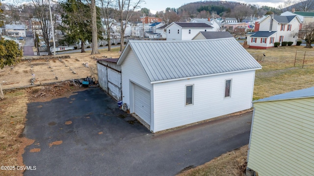 drone / aerial view with a residential view