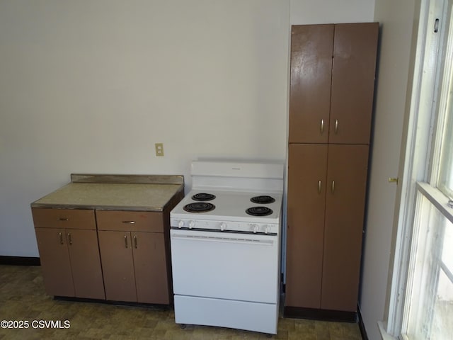 kitchen with electric range