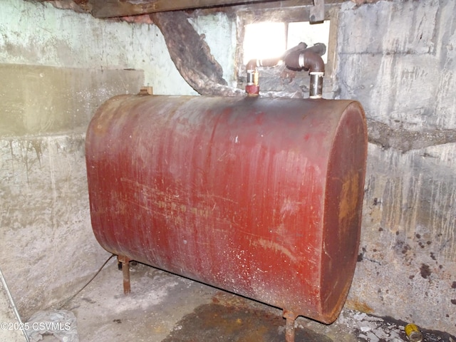 interior details with concrete floors and heating fuel