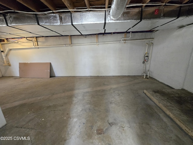 36 Starner Rd, Danville, PA 17821 - unfinished basement featuring concrete block wall