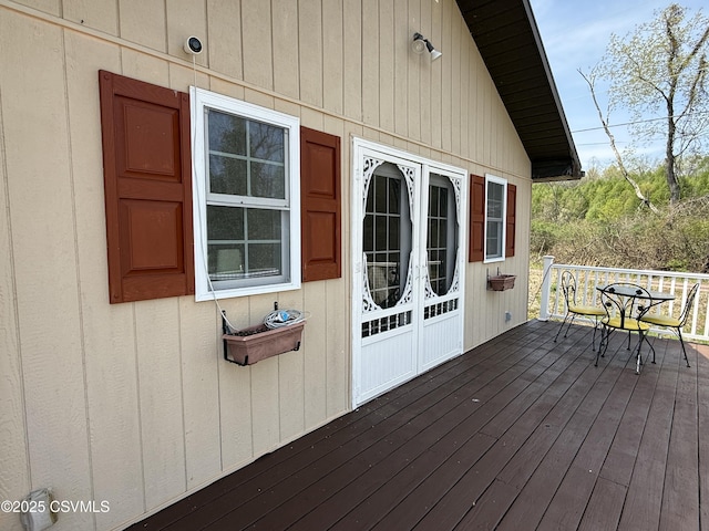 view of deck