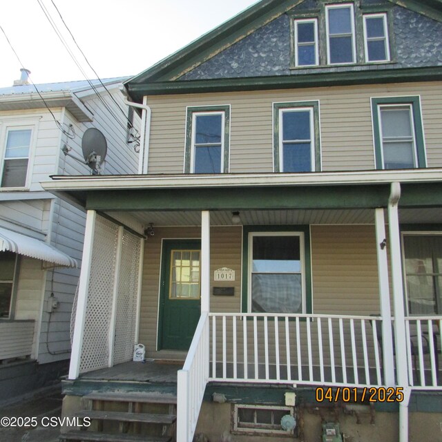 1017 Edison Ave, Sunbury, PA 17801 - view of front of property featuring covered porch