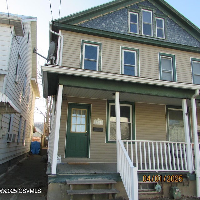 1017 Edison Ave, Sunbury, PA 17801 - view of front of property with a porch