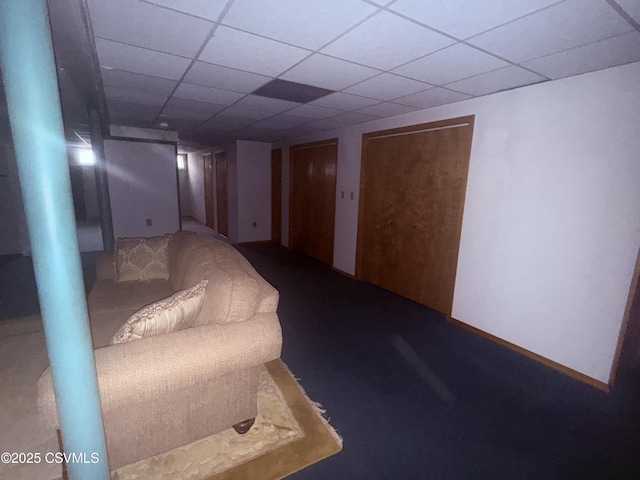 73 Seneca Dr, Shickshinny, PA 18655 - finished below grade area with a paneled ceiling