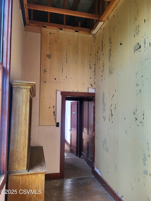 162 Boyer Hill Rd, Sunbury, PA 17801 - hall with wood finished floors and baseboards