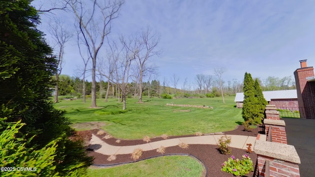 surrounding community with a yard