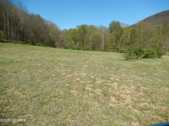 view of landscape featuring a view of trees