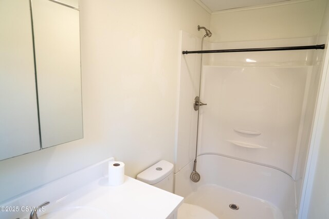 302 Walnut St, Selinsgrove, PA 17870 - full bath with toilet, a shower, and vanity