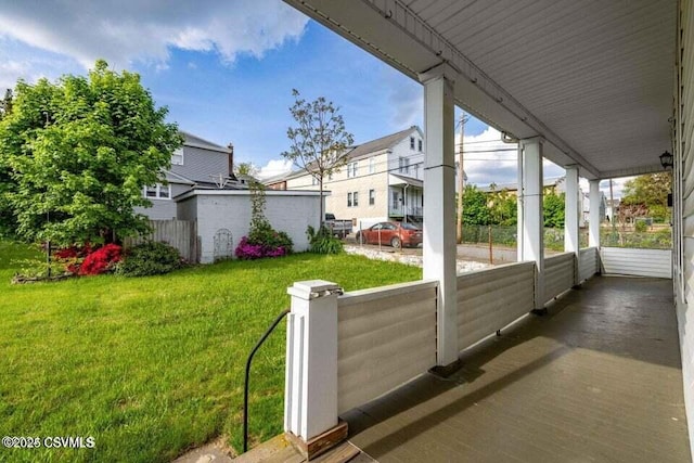 view of patio / terrace featuring a porch