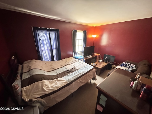 bedroom with carpet