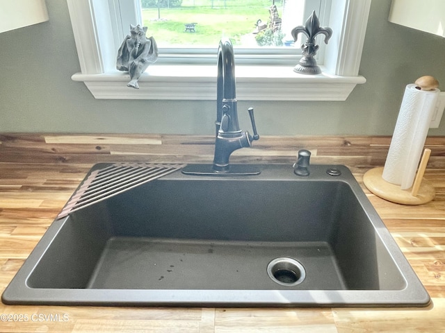 details featuring a sink