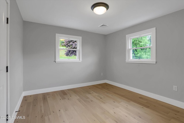 92 Valley View Rd, Lewisburg, PA 17837 - empty room with light wood finished floors, visible vents, and baseboards