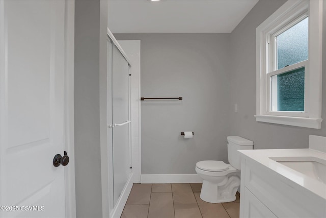 92 Valley View Rd, Lewisburg, PA 17837 - full bathroom featuring baseboards, a shower stall, a healthy amount of sunlight, and tile patterned floors