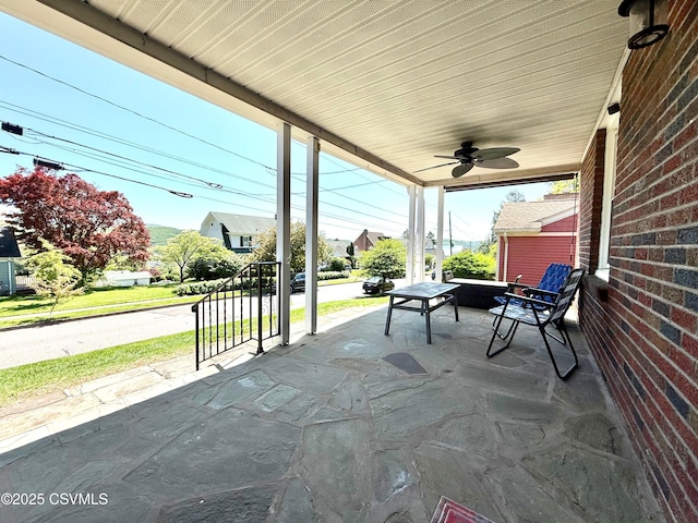 735 E 3rd St, Bloomsburg, PA 17815 - covered porch with ceiling fan