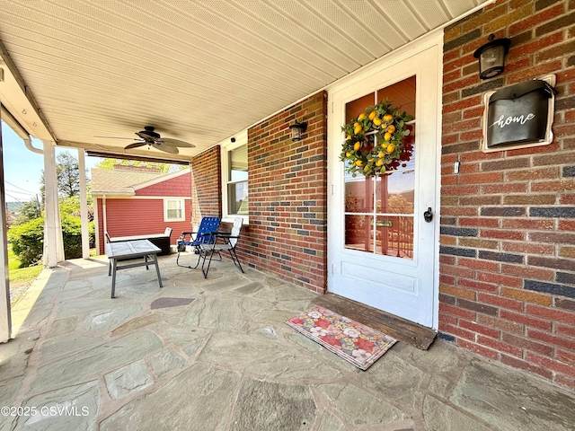 735 E 3rd St, Bloomsburg, PA 17815 - covered porch featuring ceiling fan