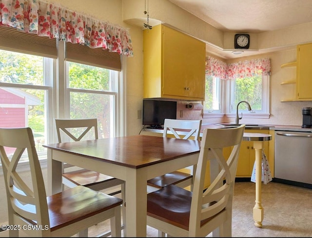 735 E 3rd St, Bloomsburg, PA 17815 - dining space featuring light tile patterned flooring