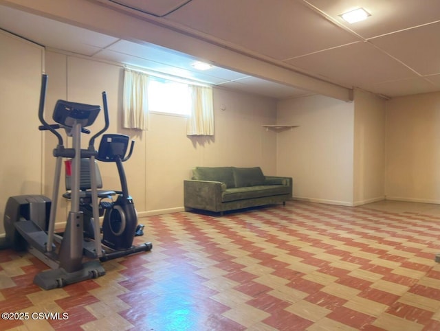 735 E 3rd St, Bloomsburg, PA 17815 - workout room with light flooring and baseboards