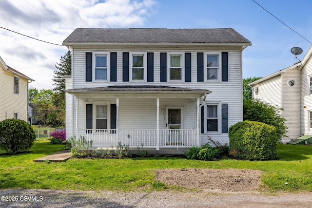 341 Dewart St, Danville, PA 17821 - view of front facade with covered porch and a front yard
