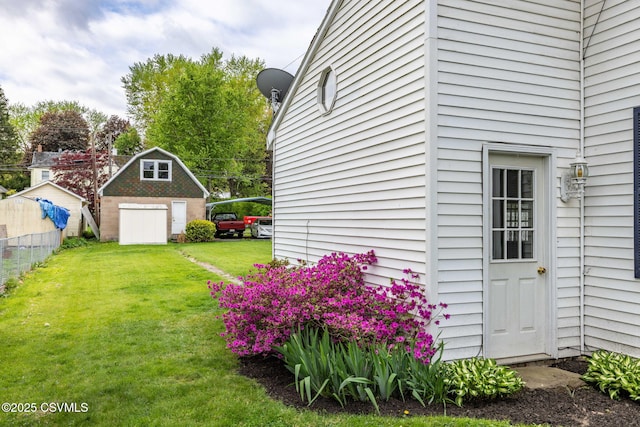 341 Dewart St, Danville, PA 17821 - view of yard featuring a storage shed and an outbuilding