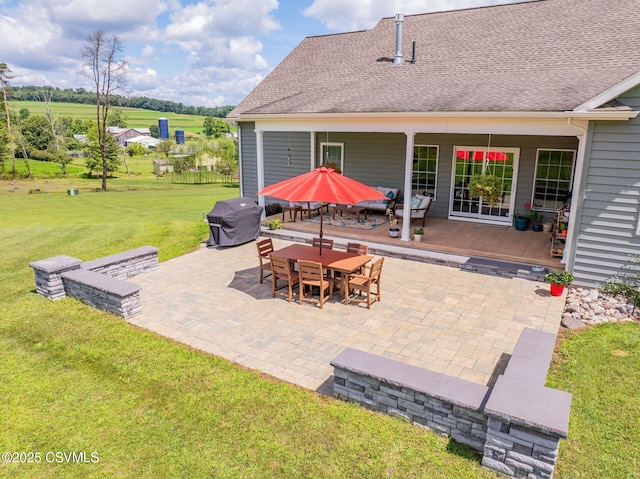 357 Lick Run Rd, Bloomsburg, PA 17815 - view of patio / terrace featuring area for grilling and outdoor dining space