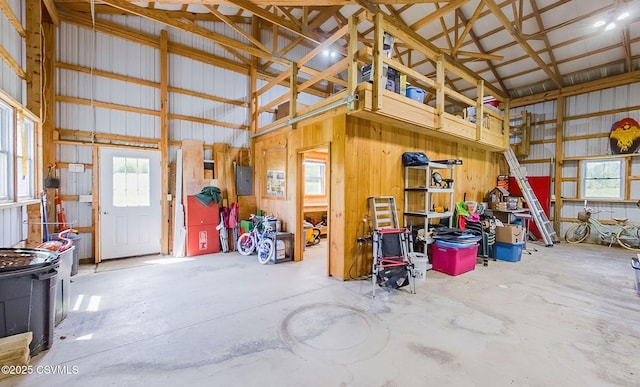 357 Lick Run Rd, Bloomsburg, PA 17815 - garage with electric panel and metal wall