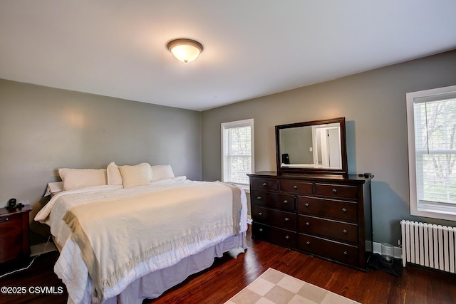 120 Geise St, Sunbury, PA 17801 - bedroom with radiator and dark wood-style floors
