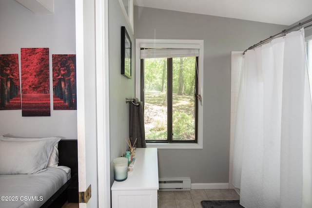 78 Trillium Ln, Danville, PA 17821 - full bathroom with baseboard heating, healthy amount of natural light, tile patterned floors, and baseboards