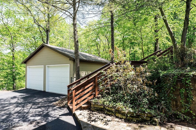 78 Trillium Ln, Danville, PA 17821 - detached garage with a forest view