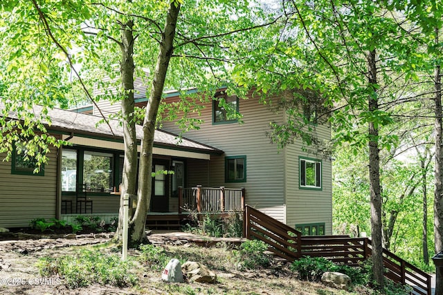 78 Trillium Ln, Danville, PA 17821 - back of house featuring covered porch