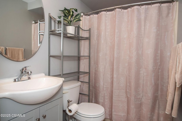 78 Trillium Ln, Danville, PA 17821 - bathroom featuring toilet, vanity, and a shower with curtain