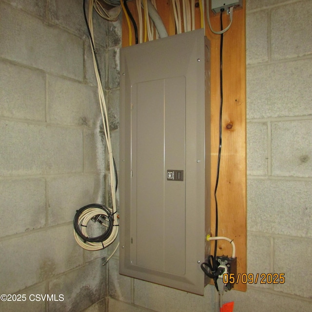 utility room with electric panel