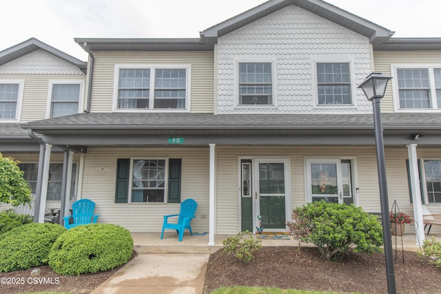 multi unit property with a porch