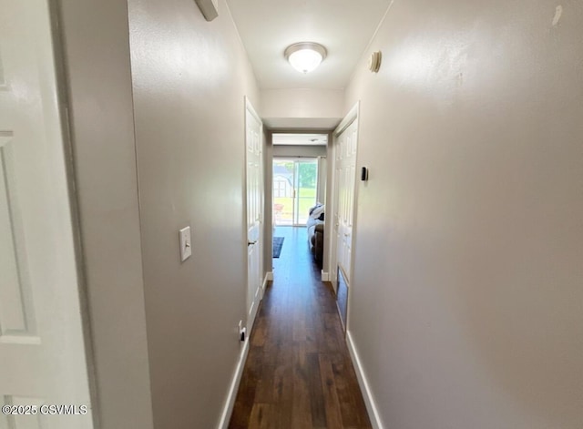 172 Ivy Ln, Danville, PA 17821 - hall featuring dark wood-type flooring and baseboards