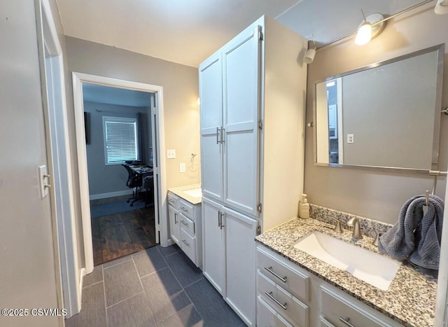 172 Ivy Ln, Danville, PA 17821 - bathroom with vanity and baseboards