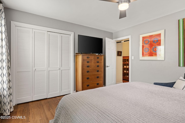304 Hardscrabble Ln, Lewisburg, PA 17837 - bedroom with wood finished floors and a ceiling fan