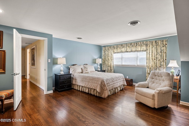 304 Hardscrabble Ln, Lewisburg, PA 17837 - bedroom with dark wood-style floors and baseboards