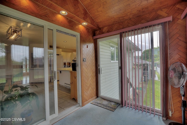 110 W 7 Th St, Mifflinville, PA 18631 - unfurnished sunroom featuring a baseboard radiator and lofted ceiling