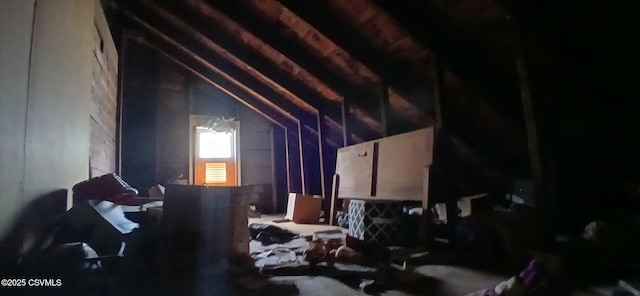 view of attic