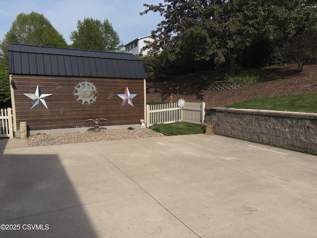 34 Fowlersville Rd, Bloomsburg, PA 17815 - view of patio featuring fence and an outdoor structure