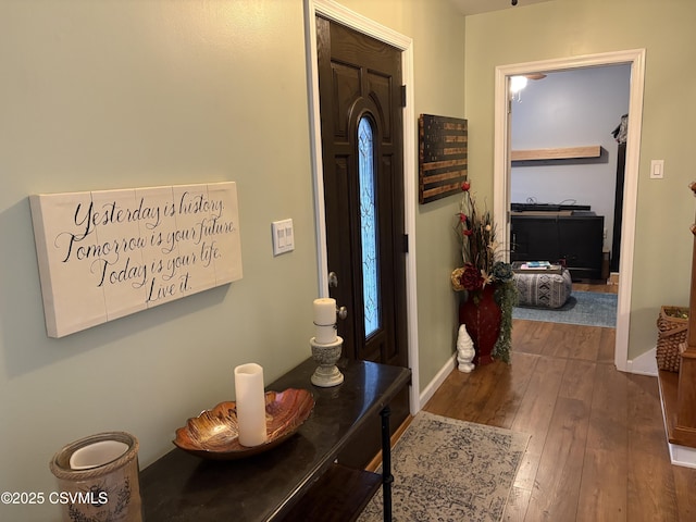 34 Fowlersville Rd, Bloomsburg, PA 17815 - foyer with wood-type flooring and baseboards