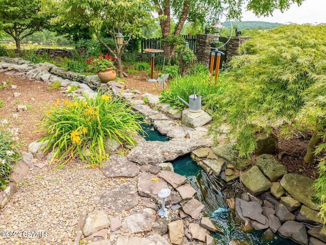 207 Klinger Hill Rd, Benton, PA 17814 - view of yard featuring fence and a small pond