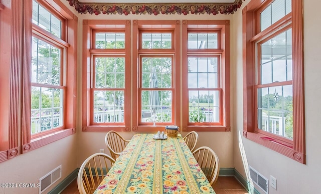 207 Klinger Hill Rd, Benton, PA 17814 - dining area featuring healthy amount of natural light, baseboards, and tile patterned floors