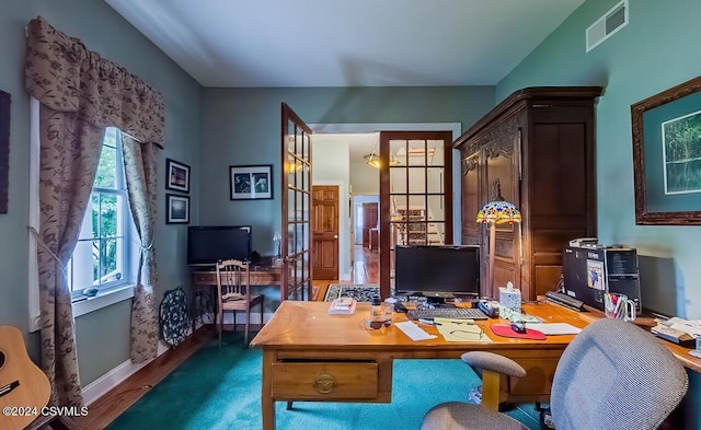 207 Klinger Hill Rd, Benton, PA 17814 - home office featuring baseboards and wood finished floors