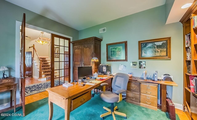 207 Klinger Hill Rd, Benton, PA 17814 - home office with wood finished floors and baseboards