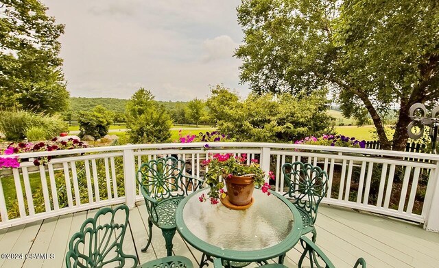 207 Klinger Hill Rd, Benton, PA 17814 - view of wooden balcony with a wooden deck